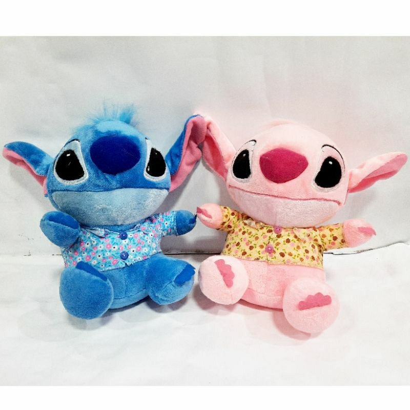 Kado Valentine Boneka Stitch dari film Lilo&Stitch lucu bagus halus lembut murah ungu, pink biru
