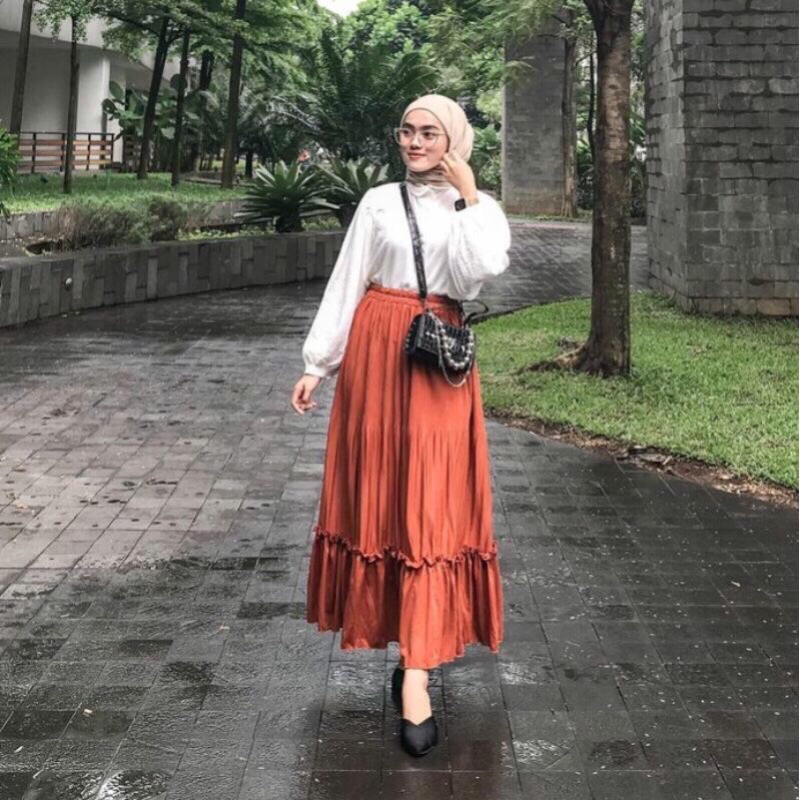 ROK SKIRT PLISKET CLARA- ROK PLISKET PREMIUM