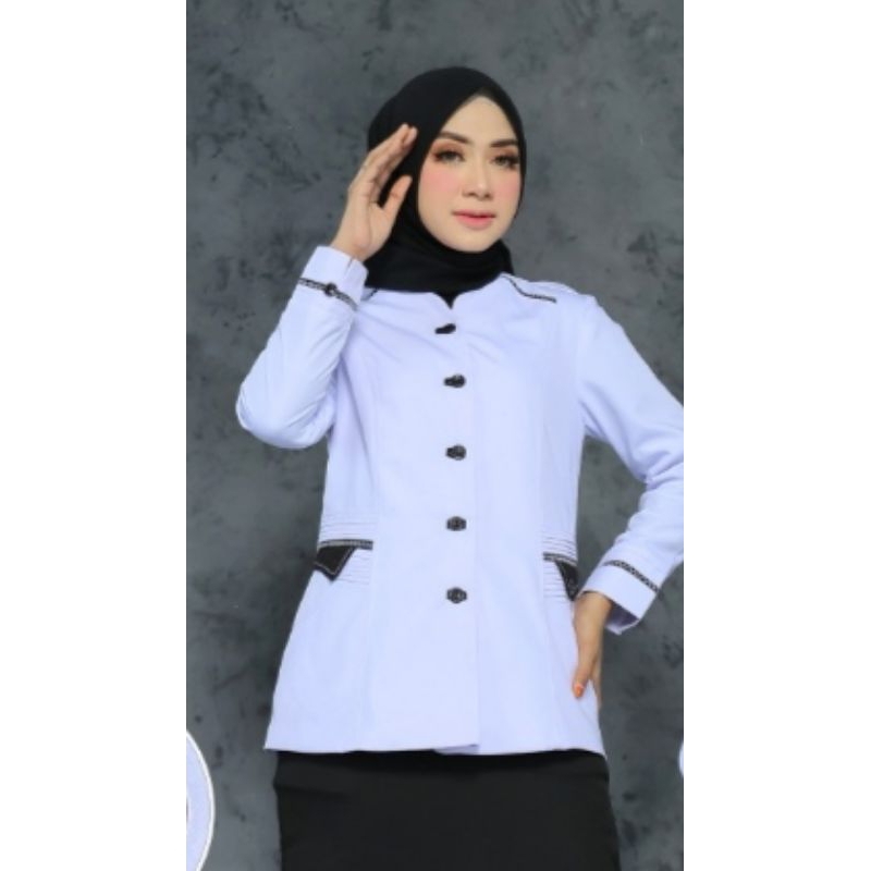 ATASAN PUTIH HITAM 903 BAHAN KATUN