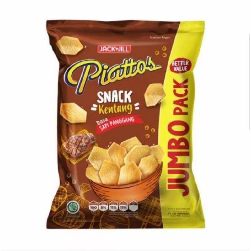 

Piattos Sapi Panggang - Jumbo Pack - 120 gram