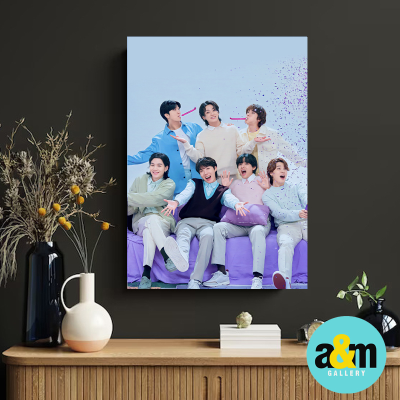 Poster Kayu BTS Anniversary 10th Festa 2023 I Hiasan Dinding Dekorasi Kamar I Poster Kayu K-POP Dekorasi Kamar - A&amp;M