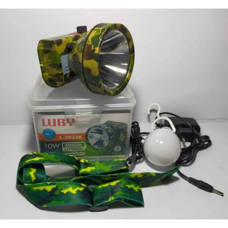 Senter kepala luby 10 Watt Water resistant