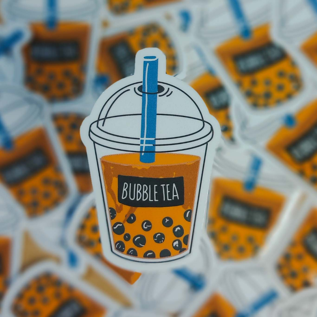 

Sticker Custom Waterproof Bubble Tea Kualitas Anti Air Tahan Gores Stiker Bubble Tea - Laptop/ Jurnal/ Tumbler/Koper/Cermin/ Kulkas DLL