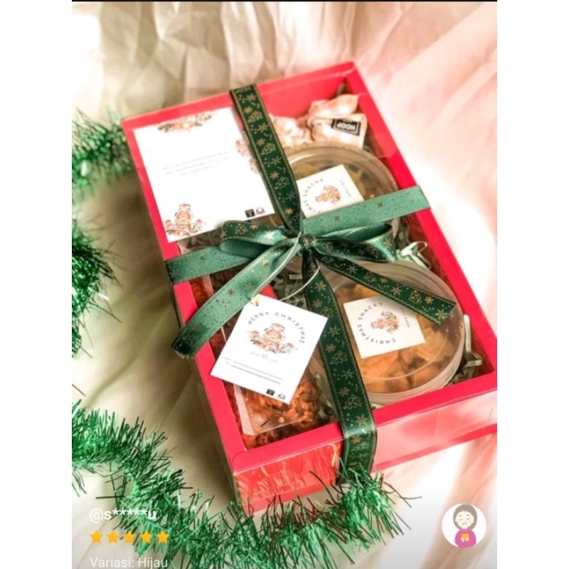 Box Bolu Brownies Tutup Mika / Dus Hampers Parcel (27 x 17 x7,5 cm)