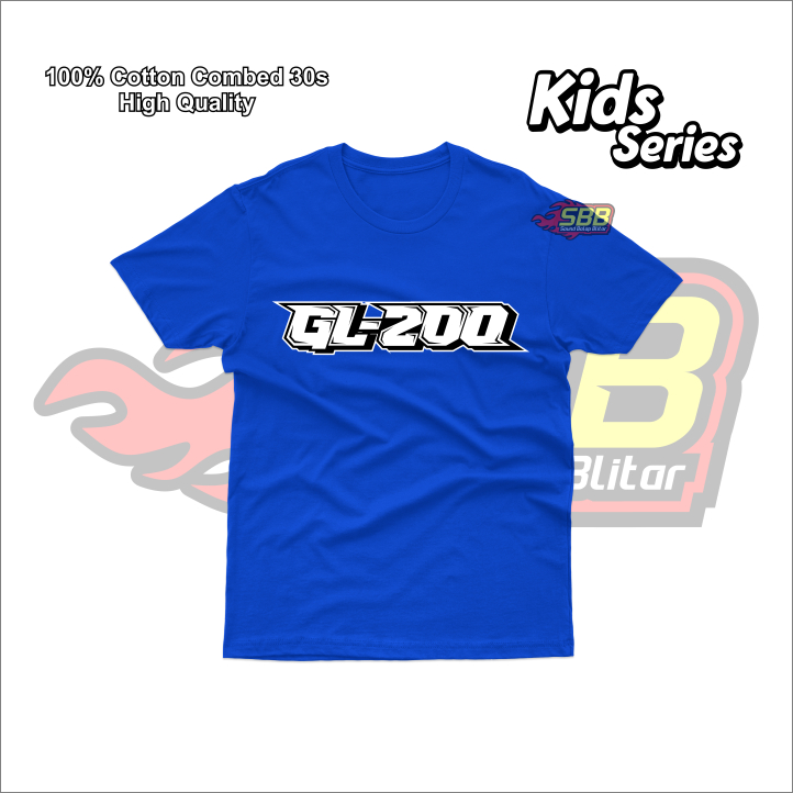 Baju Kaos Anak GL200 Racing Katun Combed Sound Balap Blitar