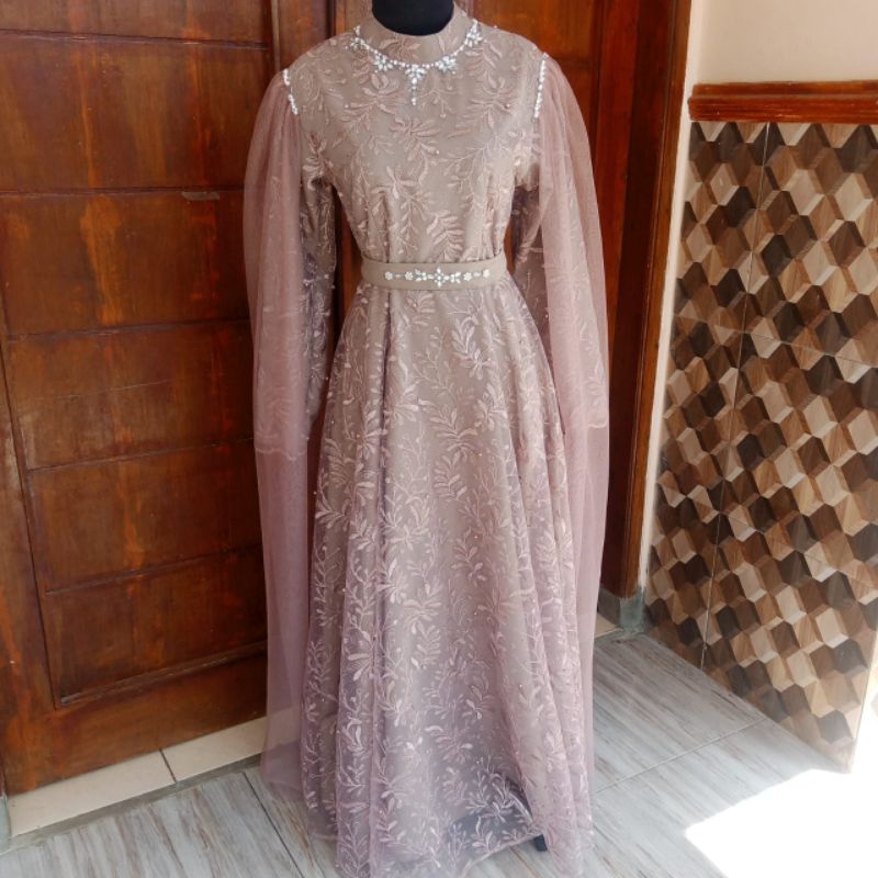 gaun terbaru gaun pesta muslim gaun formal wedding dress gamis muslim gamis kondangan gamis lamaran