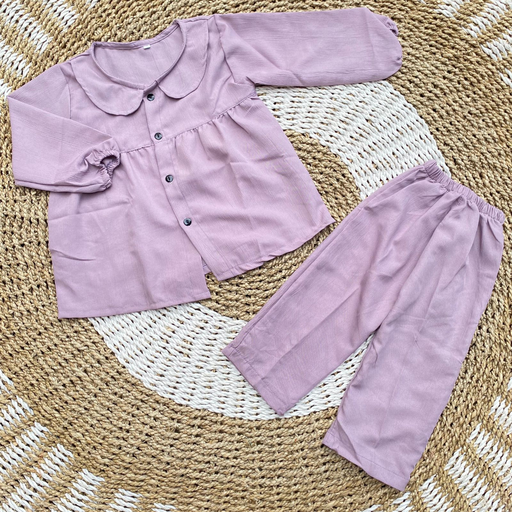 Setelan anak perempuan one set anak perempuan lucu baju crinkcle anak perempuan DNW BABY