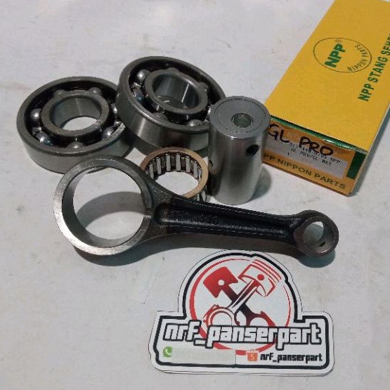 STANG SEHER CONROAD SET+BEARING/LAHER KRUG KRUK AS HONDA GL PRO CDI/SERIES 446 GL MAX GLPRO PLATI GL