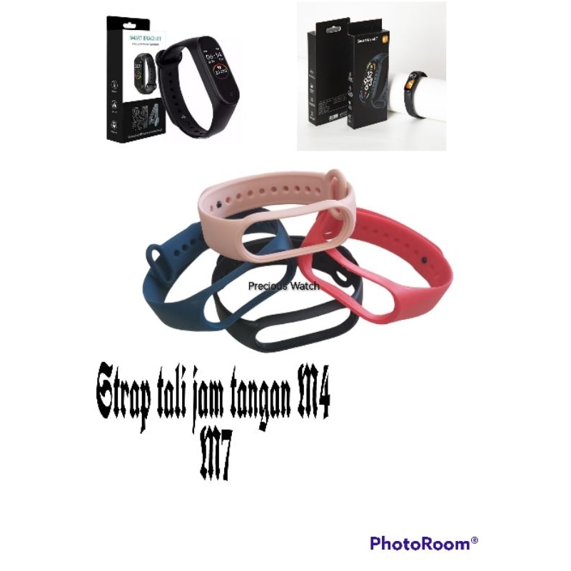 Strap mi band 4 mi band 7 M4 M7 Strap tali jam Smartband original