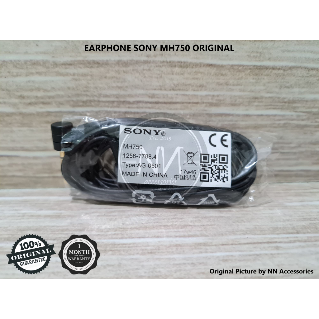HEADSET EARPHONE SONY MH750 XPERIA X XZ XZS XZ1 COMPACT XA XA1 XA2 ULTRA 5 10 II III C C2 C3 C4 C5 M