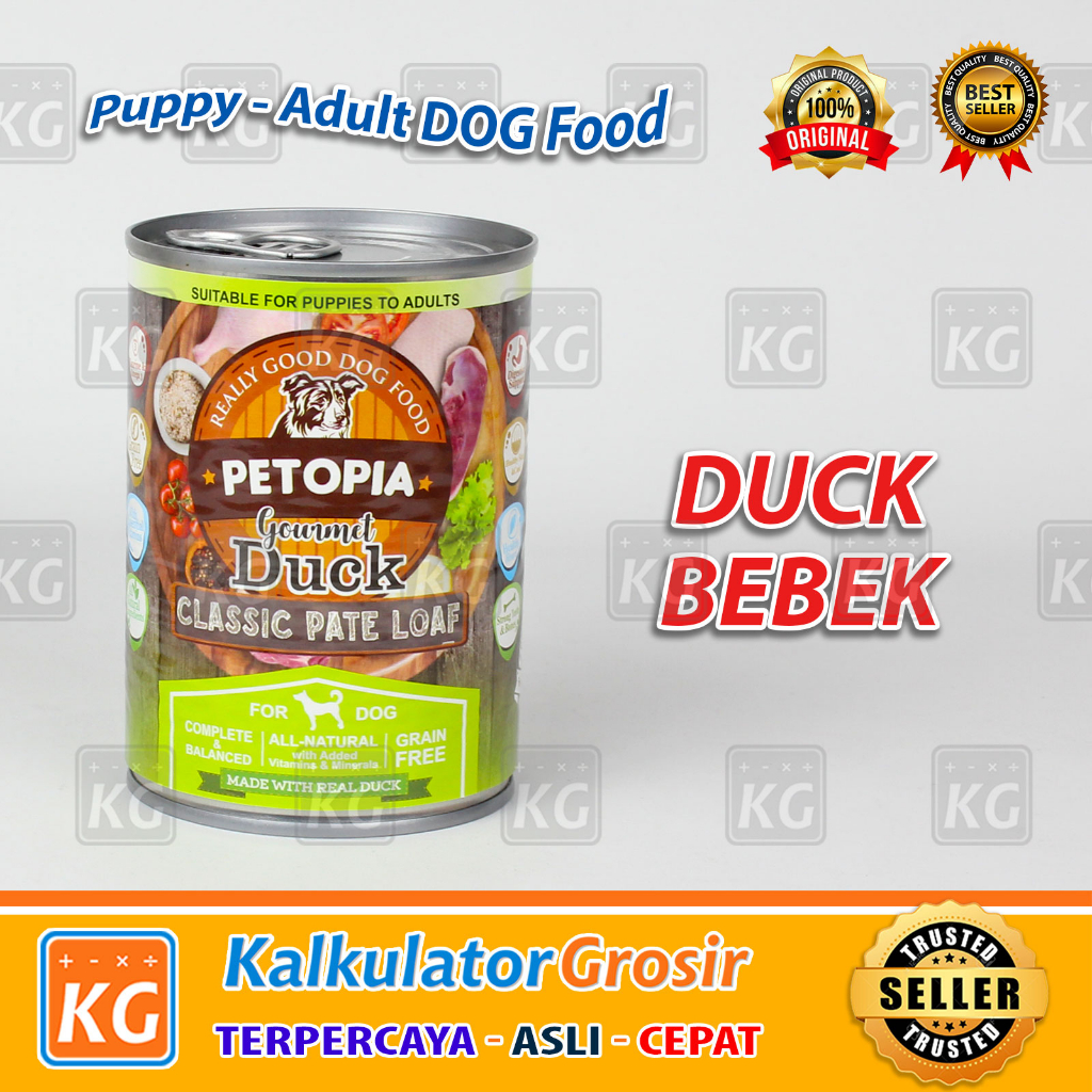 Petopia Dog Food 380Gr/Makanan KCanned Lamb Beef Fish Duck Chicken DOG Faleng Anjing OOD PETOPIA 380GR ALL VARIANT - MAKANAN ANJING