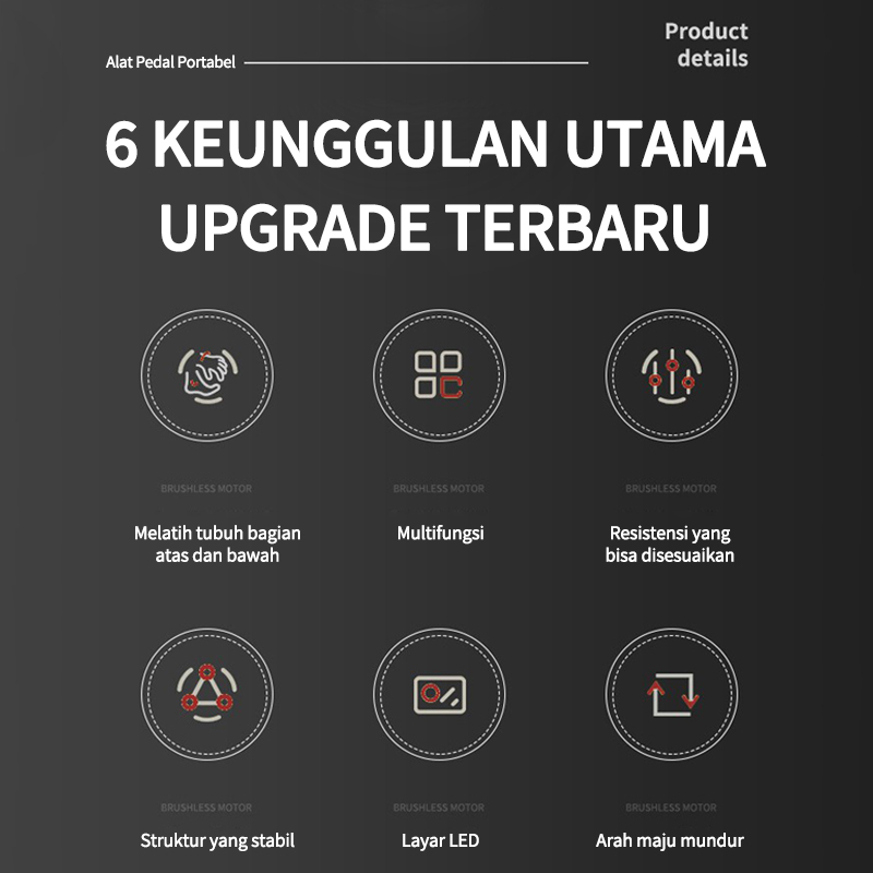 Epeda Statis Mini / Sepeda Statis / Terapi Kaki Stroke Pengapuran Dll / Alat Terapi Kesehatan