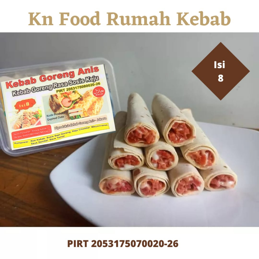 

Reseller Kebab Frozen Mix Rasa Beef, Apple Pie Durian Kebab 23 Box