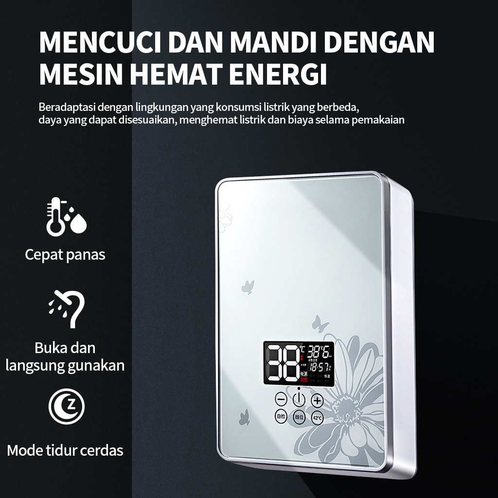 BLUE SKY Pemanas Air Listrik Tanpa Tangki Shower Air Panas Instan/Pemanas Pemanas Air Listrik