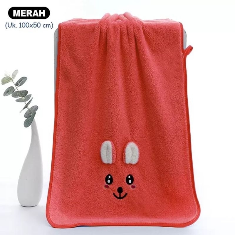 Medan Termurah Lembut dan sangat menyerap Handuk mandi Baby lucu 100x50cm