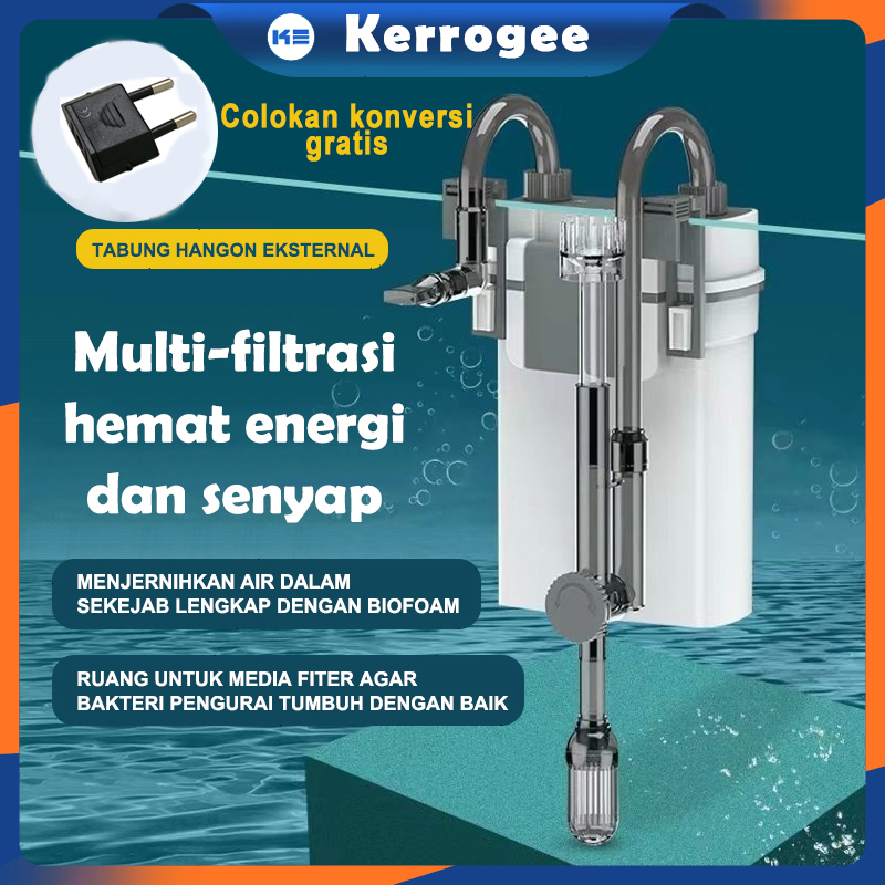 ⚡Colokan gratis⚡SunSun External Canister Aquarium Filter Aquarium Hanging Filter With Skimmer XBL-400 XBL-500 LZ