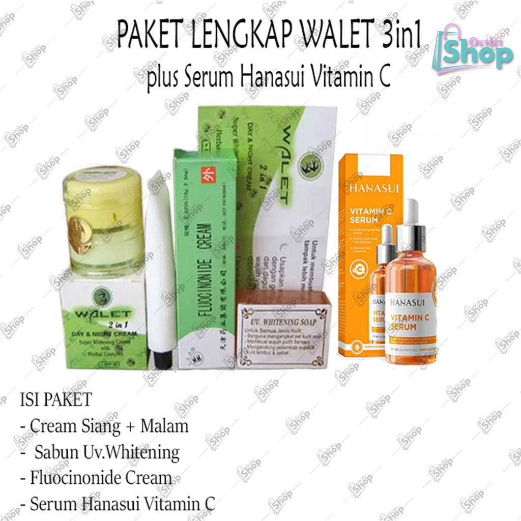 Paket Lengkap Walet 4in1 // Cream Susun Walet Siang Malam + Sabun Walet Dhilisa + Salep Walet Anti I