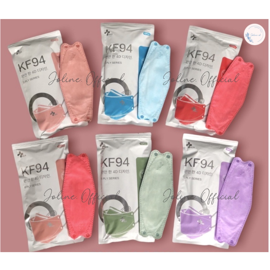 MASKER KF94 KEA 4PLY PREMIUM ISI 10PCS / MASKER KEA KF94 EARLOOP 4 PLY ISI 10 Pcs MODEL SENSI CONVEX / EVO / MOUSON KF94 5PLY ISI 10Pcs WARNA WARNI EMBOS