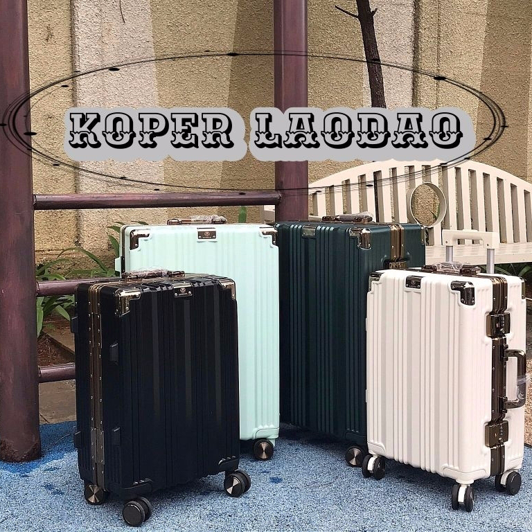 LAODAO Laira Koper 20 inch Kabin 24 inch Bagasi / Aluminium Frame Non Zipper Tahan Air / Koper Trave
