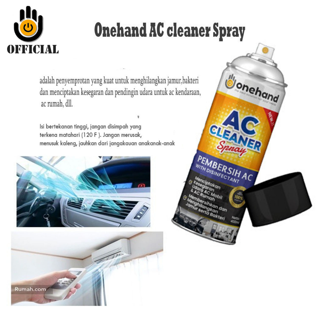 Zone AC CLEANER Mobil dan Ruangan Pembersih AC 400ML Mobil Pembersih AC Cleaner Spray &amp; Ac Ruangan &amp; AC Refresher zone