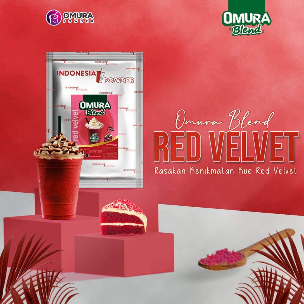 

BLEND Bubuk Minuman Premium Rasa Red Velvet Mix Gula 1 Kg & 500 Gram Indonesia Powder