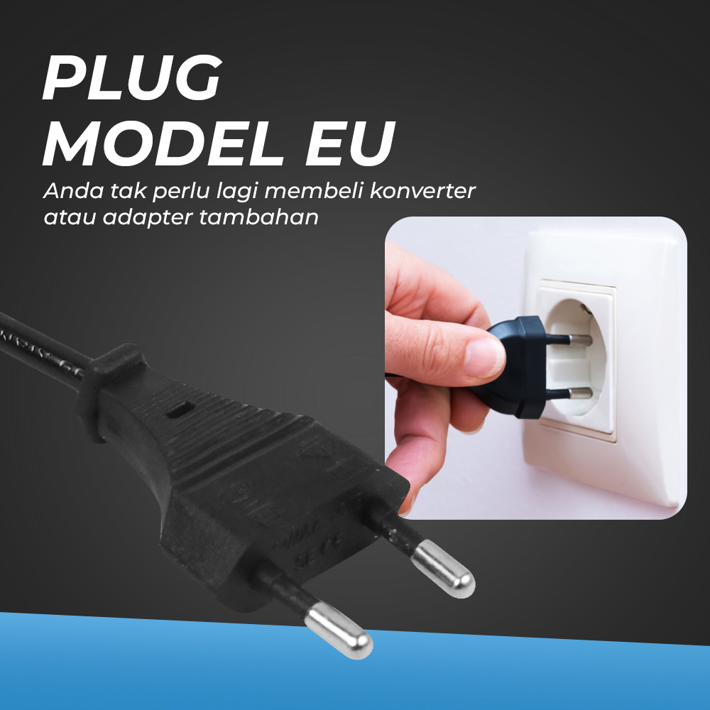 Power Adaptor Daya 12.6 V DC Plug - 12VA - Black