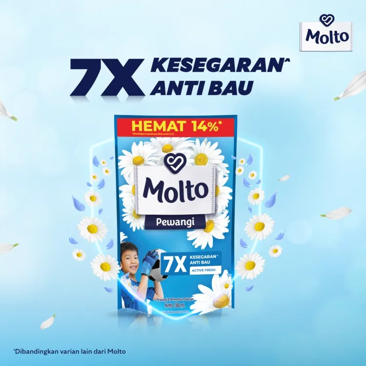 Molto / Pewangi Pakaian / Active Fresh / 780ml