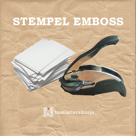 

Gagang Stempel Emboss/Alat Stempel Timbul