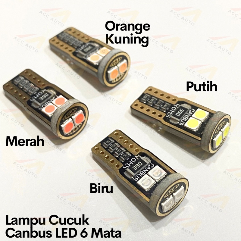 T10 CANBUS 6 LED
