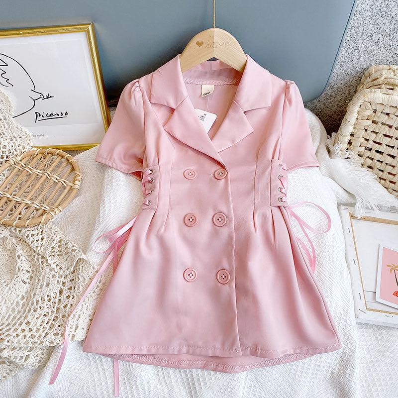 Mini Dress Blazer Pink Anak Perempuan Fashion Import