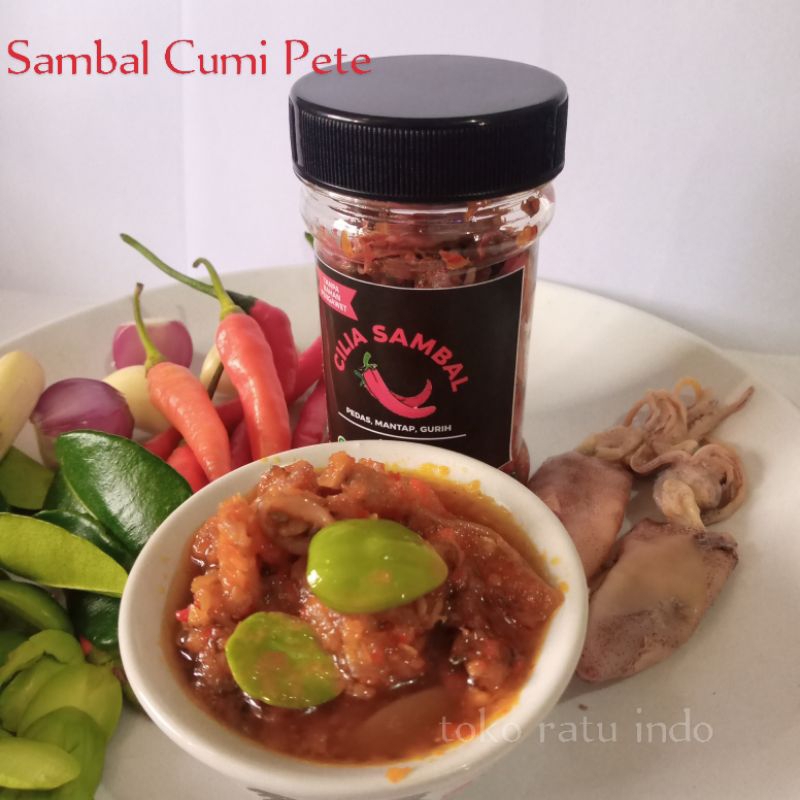 

Sambal Cumi CILIA SAMBAL Pete Cakalang / Pete Teri Medan / Kecombrang Teri Medan / Cumi Teri Medan / Teri Tawar Eatsambal