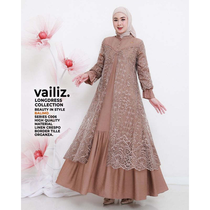 Gamis Wanita Terbaru Vailizz long Dress by Balimo