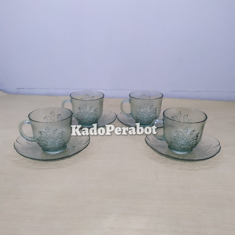 Kado Cangkir Set Isi 8Pcs - cangkir Kopi - gelas tamu cantik - gelas sajian cantik