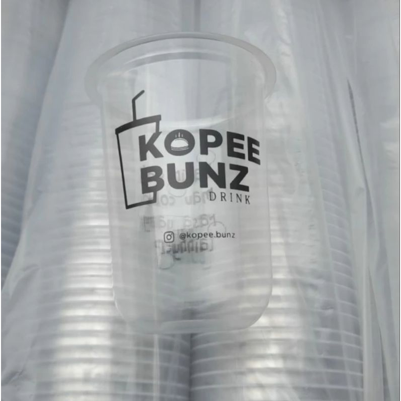 cup oval 14oz sablon