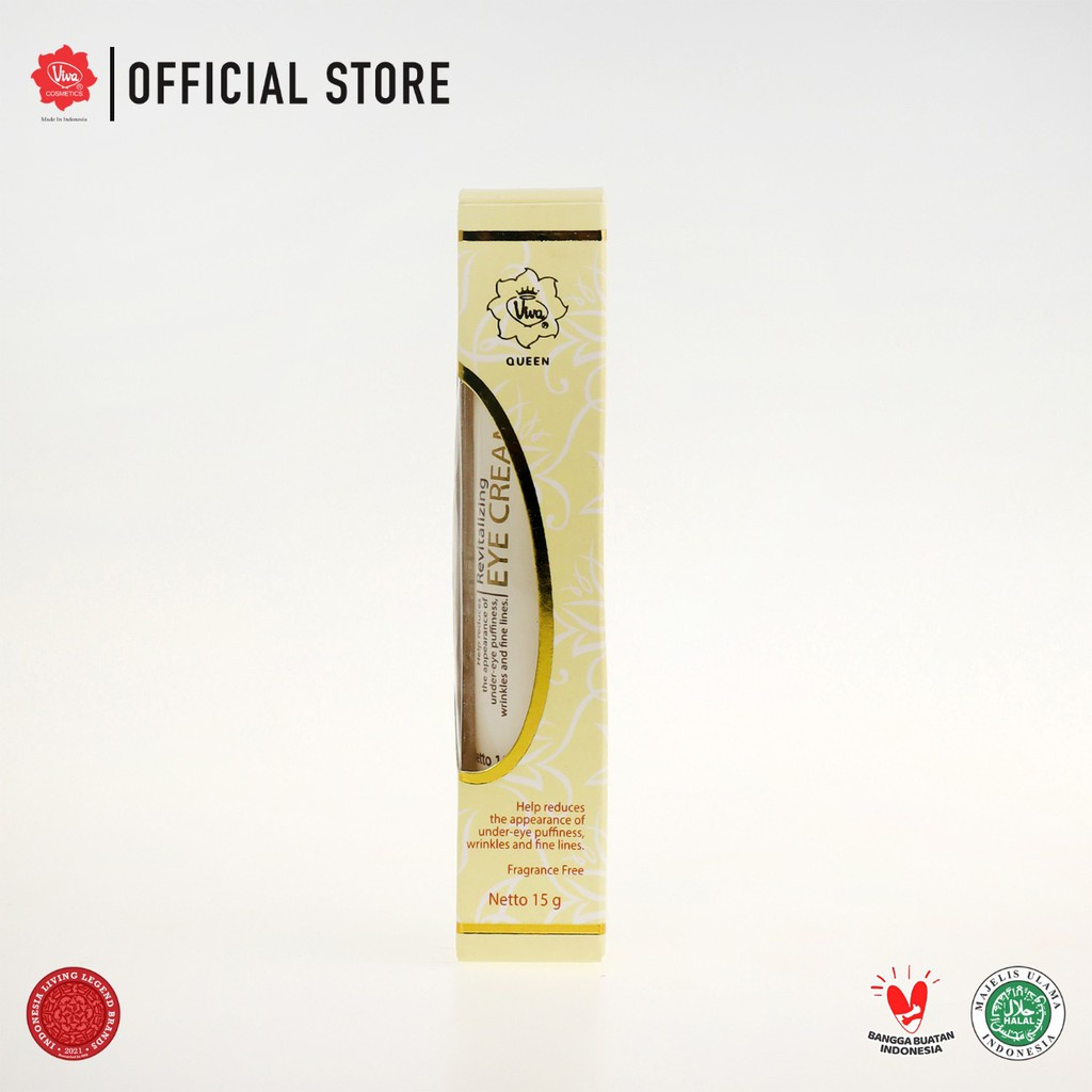 Viva Queen Revitalizing Eye Cream with Vit A, E, Olive Oil, Extract Sunflower &amp; Chamomile - 15gr