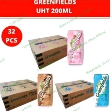

Greenfields susu UHT ( 1 dus 32 pcs x 200ml ) COKLAT / FULL CREAM / STROBERI