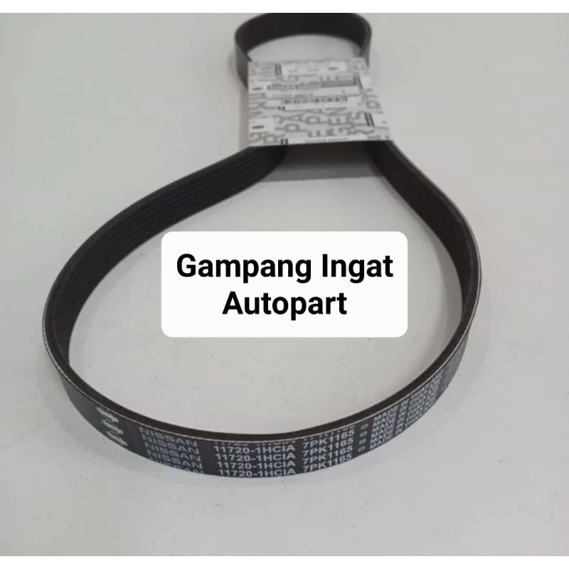 Fan Belt Van Belt Tali Kipas Nissan March 1200cc 1.2 Datsun Go 7PK 1165 ASLI