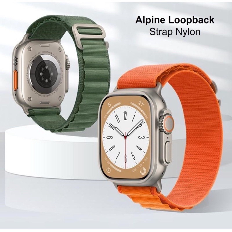 Alpine Loop Strap Nylon untuk Apple Watch Iwatch Smartwatch IWO HW T55 T500