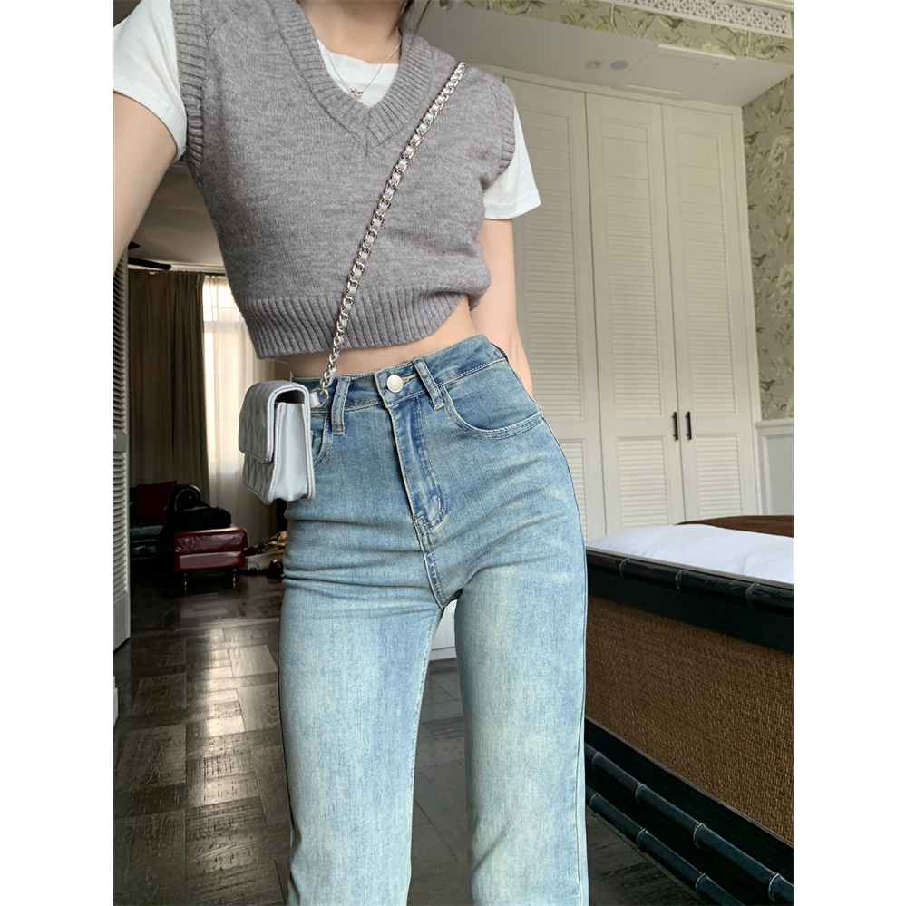 Celana Jeans Celana High Waist Wanita Skinny Jeans Korea Style Boyfriend Premium Import Jeans Stretch Wanita