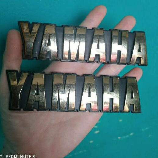 Emblem Tangki Tengki RX King Master Original Copotan Sepasang