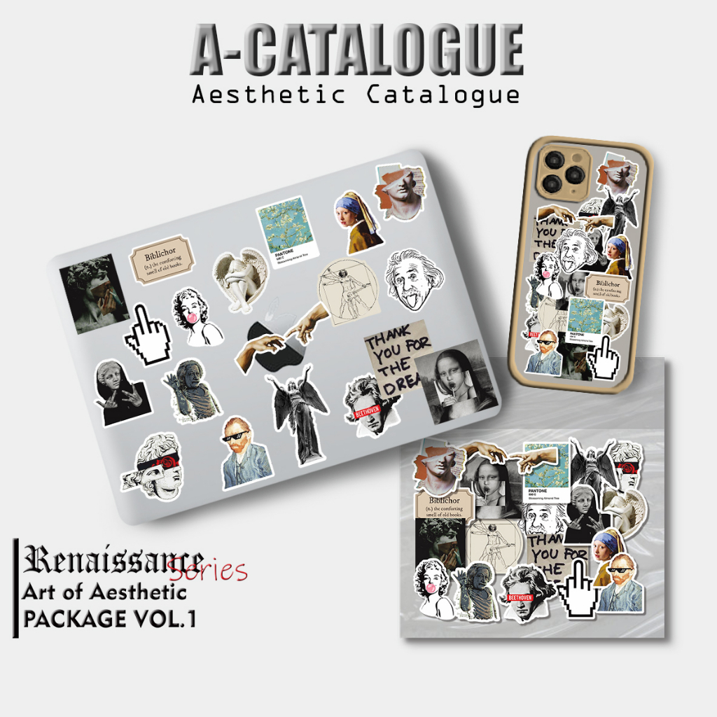 

Sticker Aesthetic Catalogue Waterprooft Compilation Hypebeast Renaissance Icon Logo || ART OF AESTHETIC