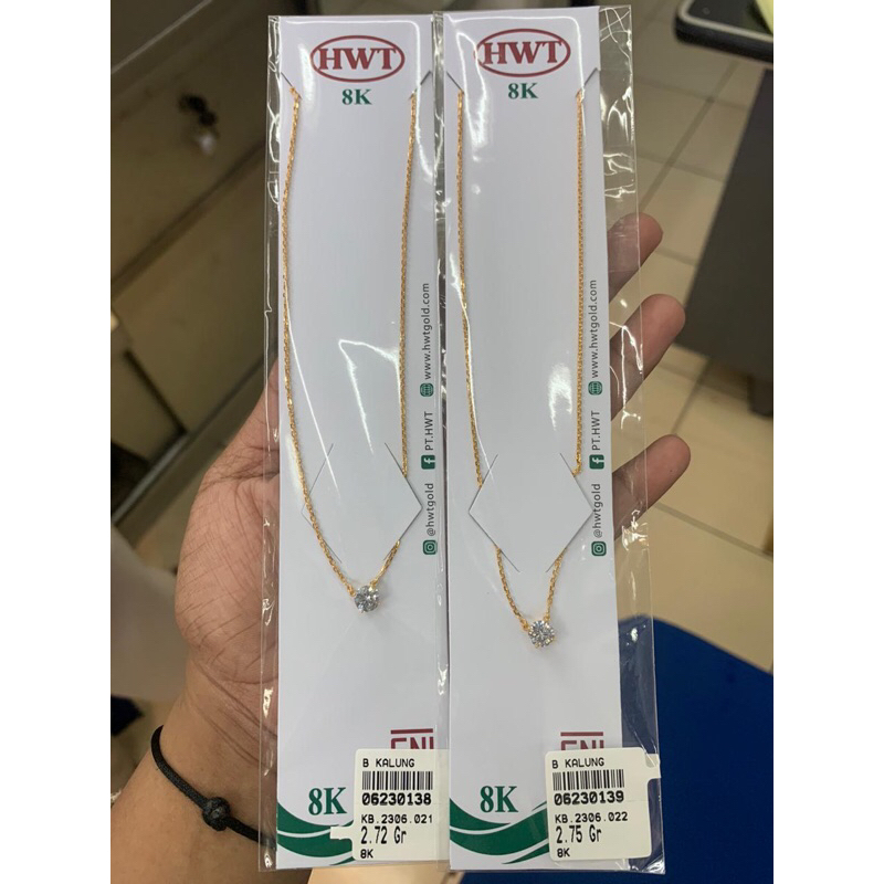 Kalung nagita wanita dewasa kadar 375 8k panjang 42cm