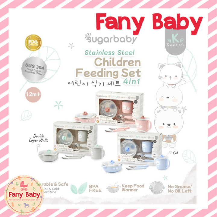 SUGAR BABY CHILDREN FEEDING SET 4 IN 1