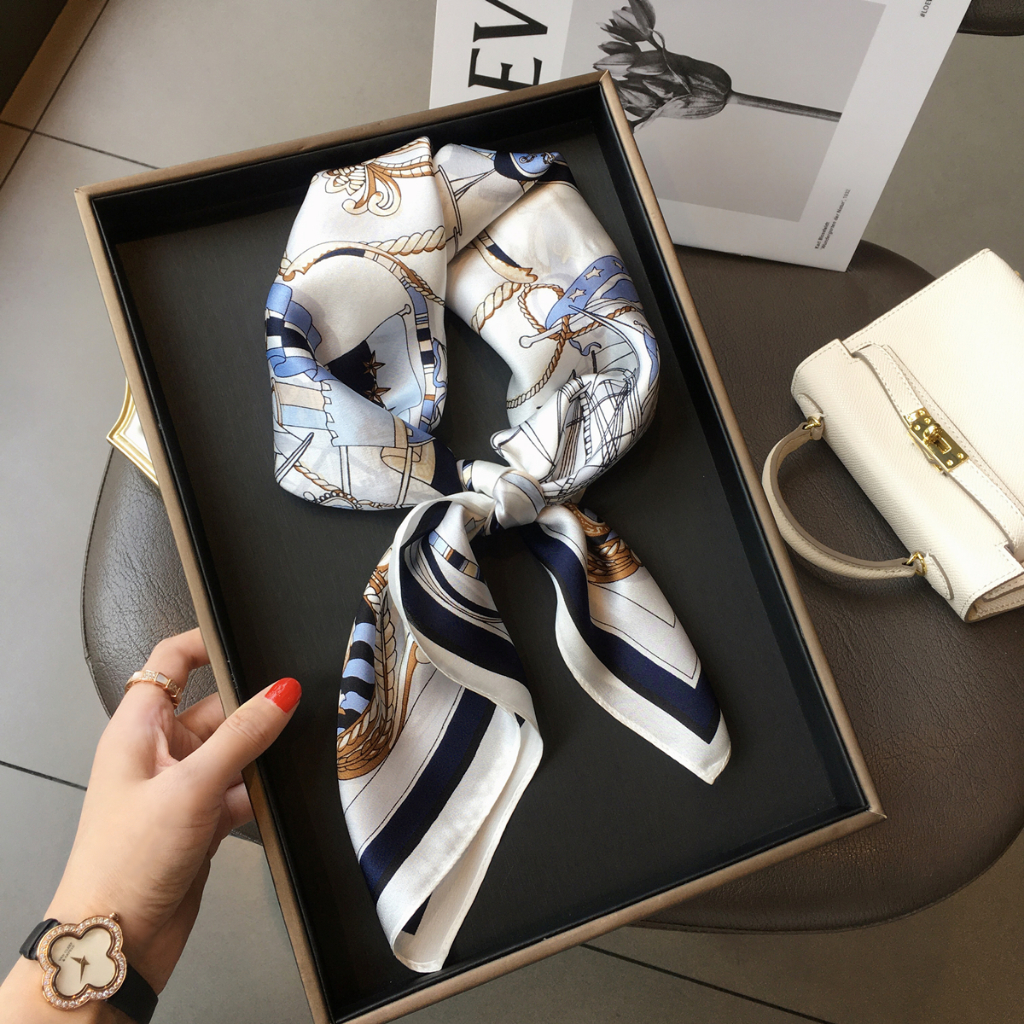 Scarf Wanita Ootd Korean Style Syal  Premium Import Soft Satin Scarf Leher Sederhana Fashion Tas Aksesoris