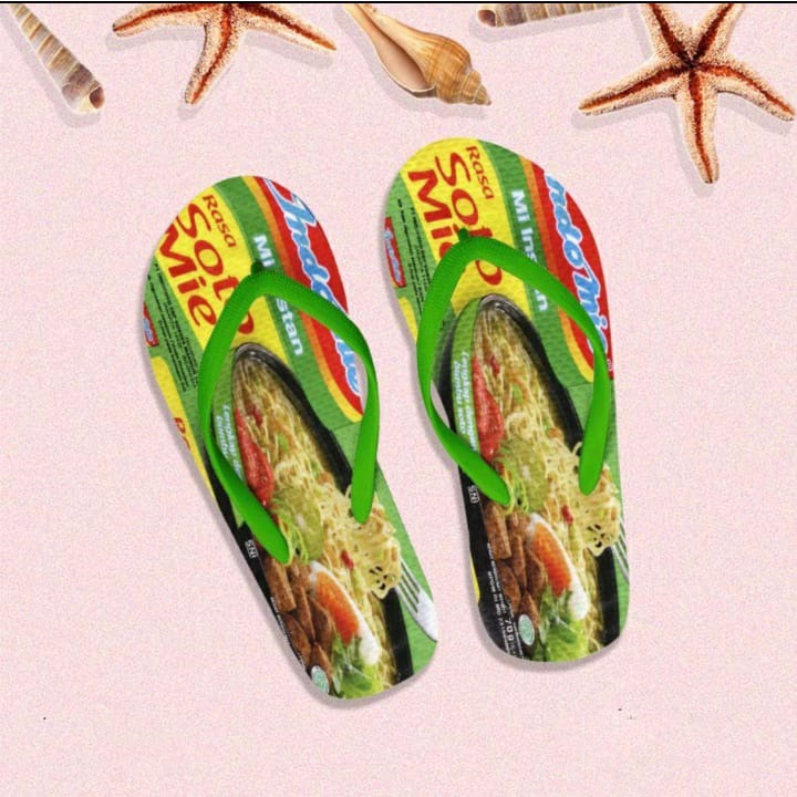 [ANAK] SANDAL JEPIT MOTIF MIE INSTAN 26-30/31-35