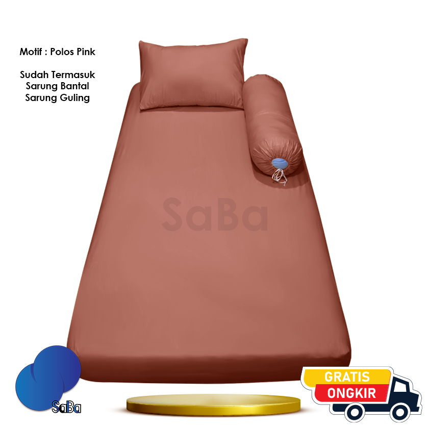 Saba99 Sprei Polos 90x200 Sprei Single Ujung Karet