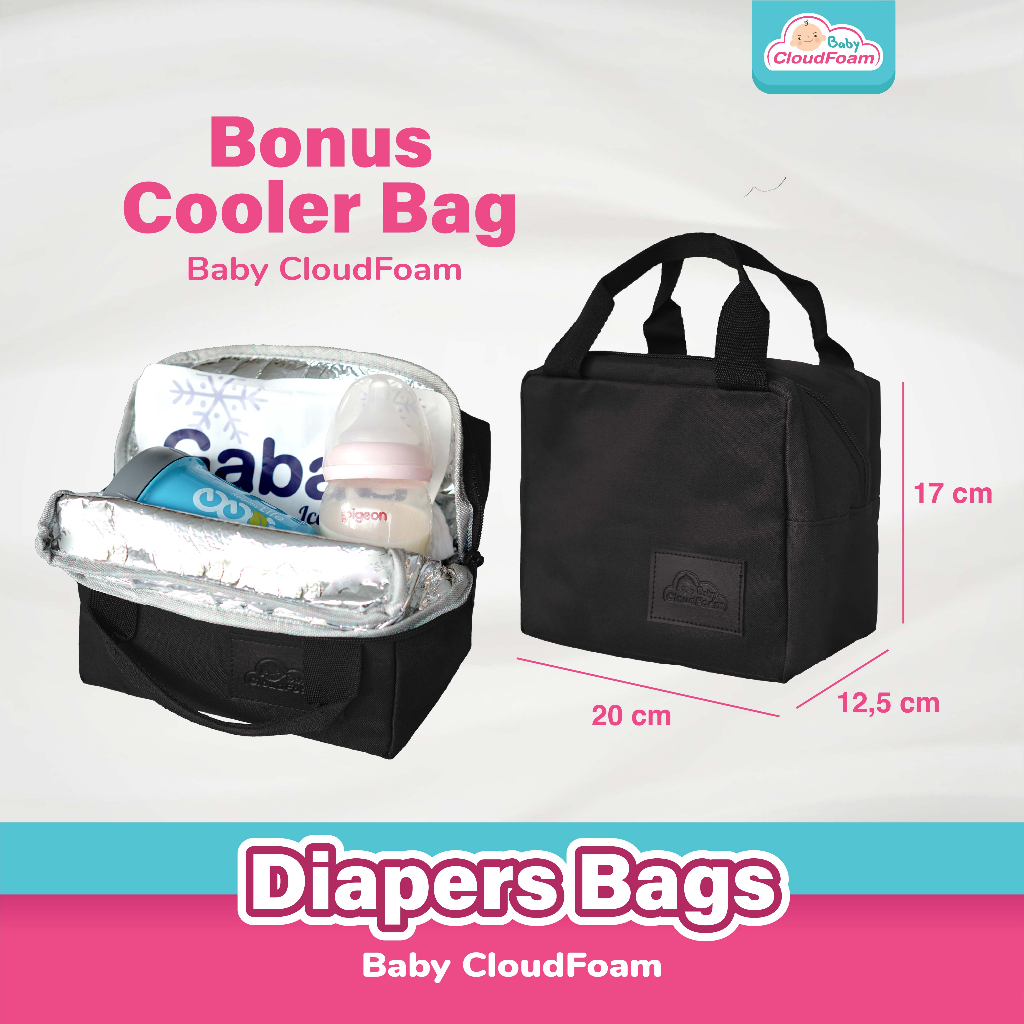 Baby Cloudfoam Diapers Bag Tas Perlengkapan Bayi