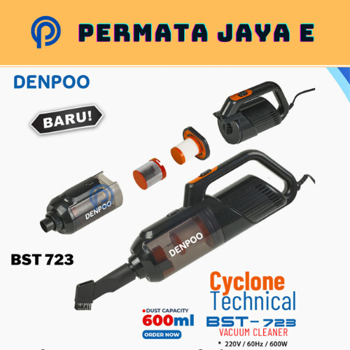 DENPOO VACUUM CLEANER HANDHELD/PENGHISAP DEBU SOFA/KASUR 14KPA-BST 723