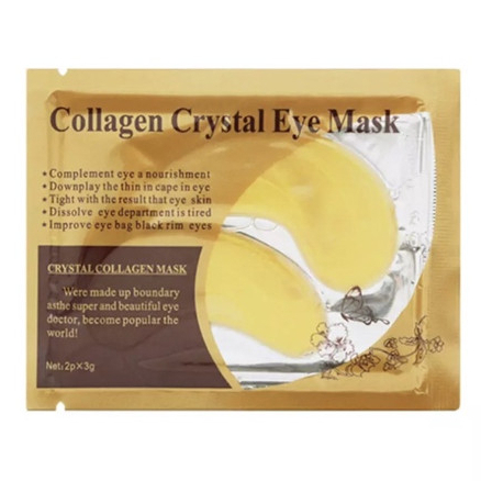 SEPASANG masker pelembab mata kolagen emas penghilang kantong mata hitam panda crystal collagen eye mask