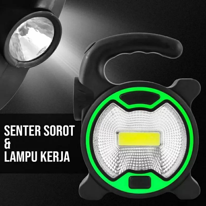 Senter Lampu Cob Senter Led Work Light Mini Batre AA T915